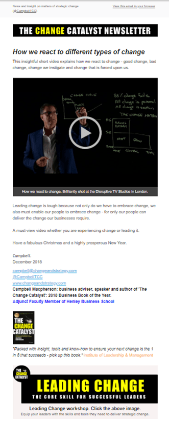 How we react to change 2